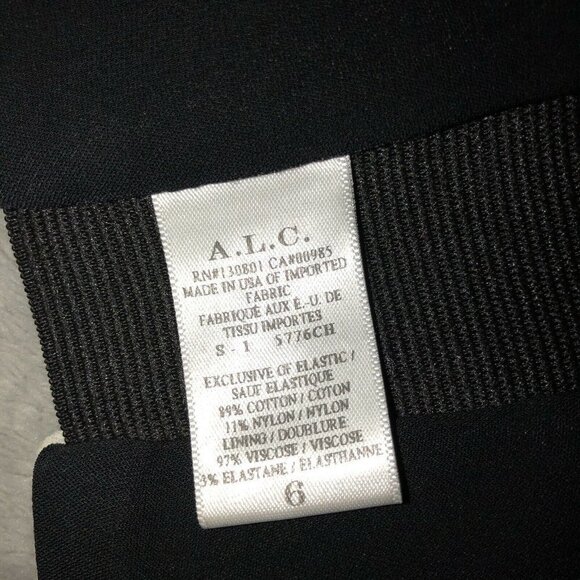 A.L.C. Crop Top Bra Frost White Blue Back Zipper Sz 6 - Picture 9 of 14